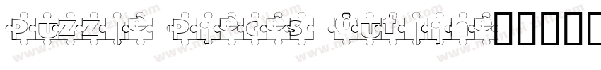 Puzzle Pieces Outline字体转换